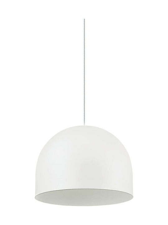Ideal Lux Tall Κρεμαστό Φωτιστικό Λευκό Καμπάνα με Ντουί E27 13.5x13.5εκ. 196770 